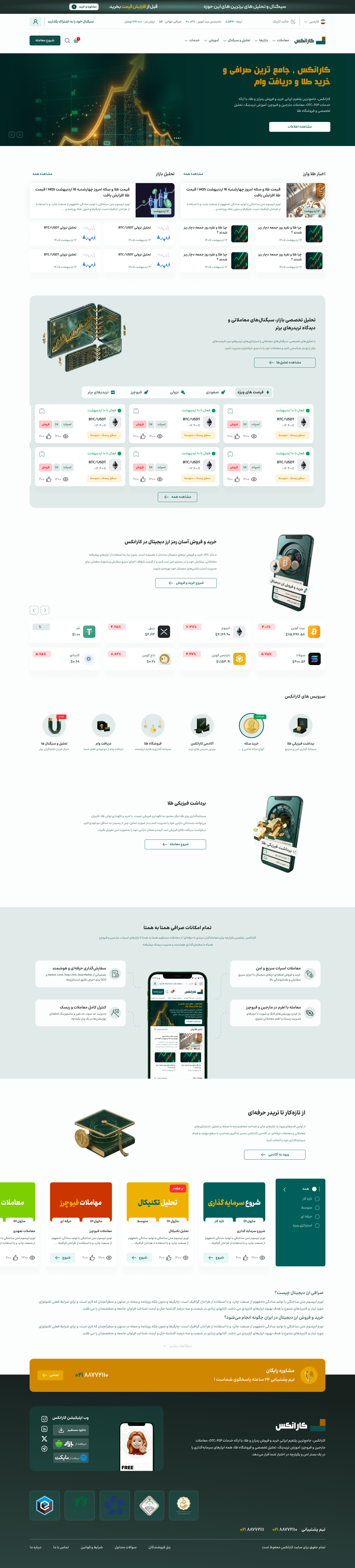 User dashboard, desktop