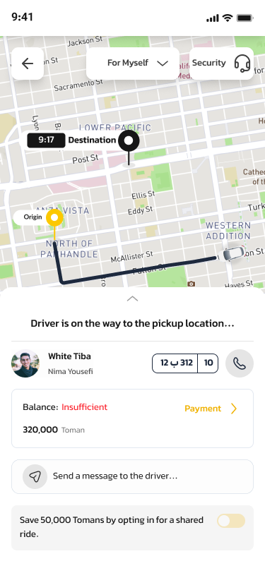 Live trip tracking